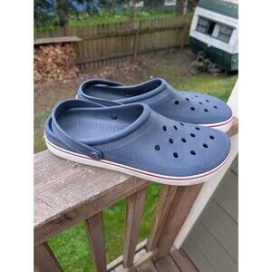 Crocs Off Court Clogs Men's Size 15 Blue Slip On Waterproof Beach Preppy Shoes